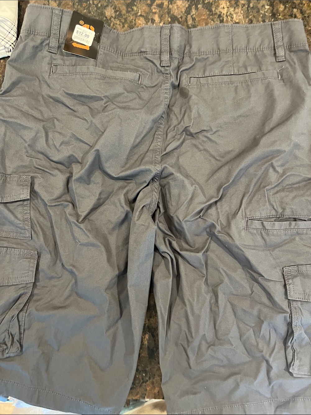 Men's Cargo Shorts in Gray - Casual Utility Style - Picture 2 of 3